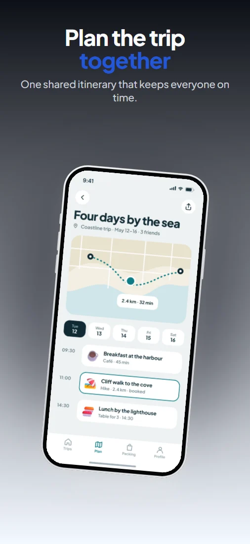 Waymark in the Float template with the Dark style.