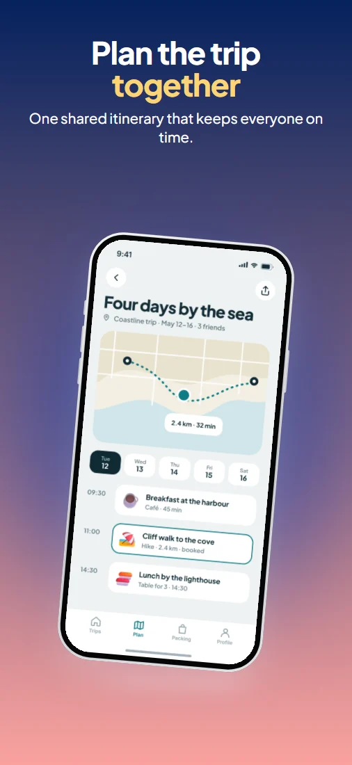 Waymark in the Float template with the Vibrant style.