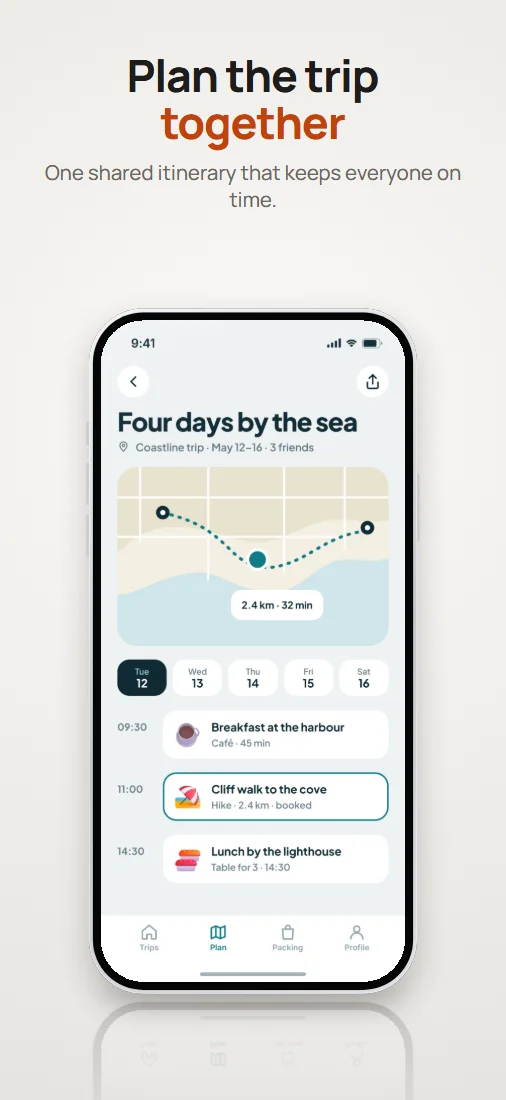 The Studio template laid out around a screen from Waymark.